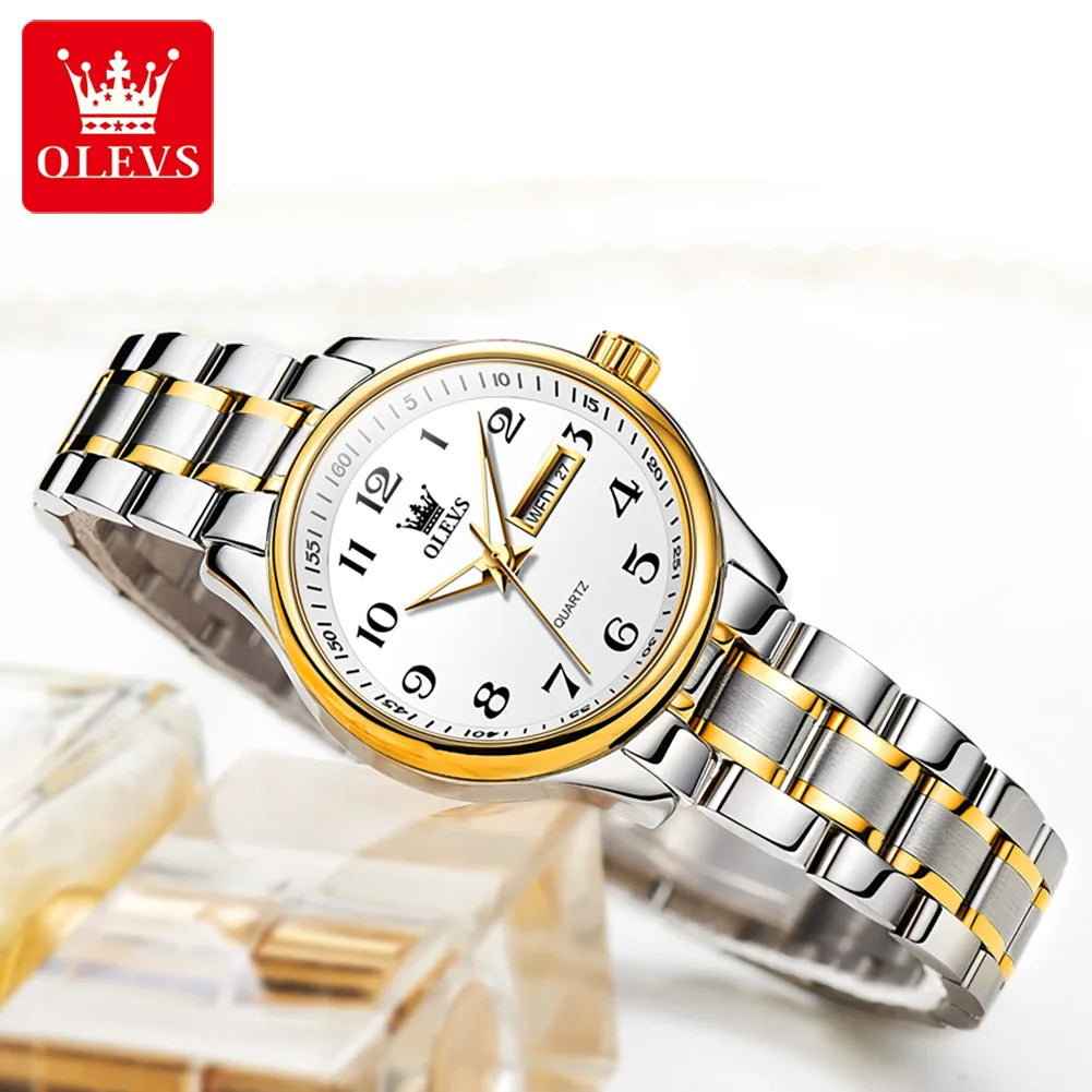 OLEVS Brand Ladies' Watch Quartz Watch Calendar Week Waterproof 5567