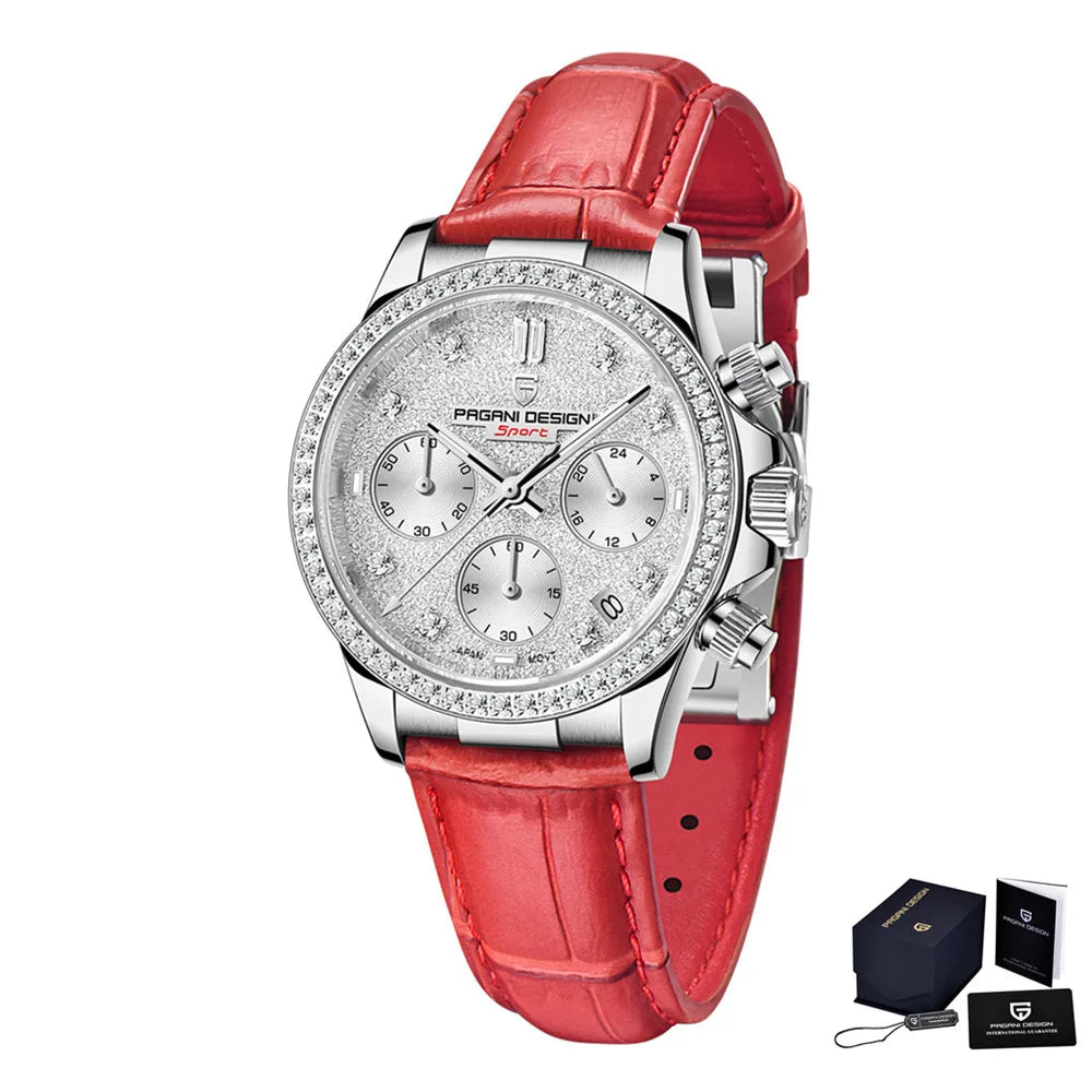 PAGANI Design 36MM Classic Women Quartz Watch Japan TMI Movt Sapphire Fashion 100m Waterproof Ladies Dress Watches Reloj Mujer