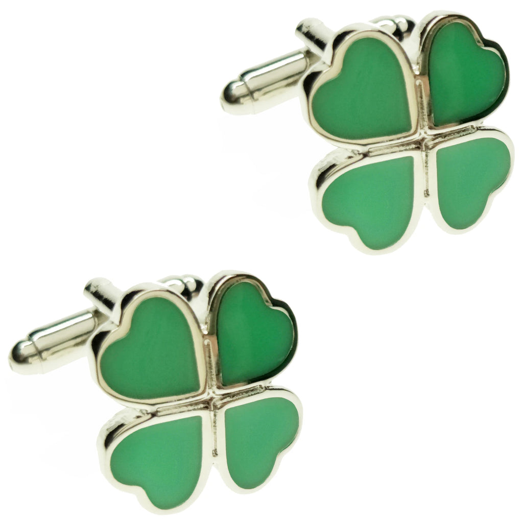 4 Styles TZG 4-Leaf Clover Cufflink Mens Cuff Link 1 Pair Shipping
