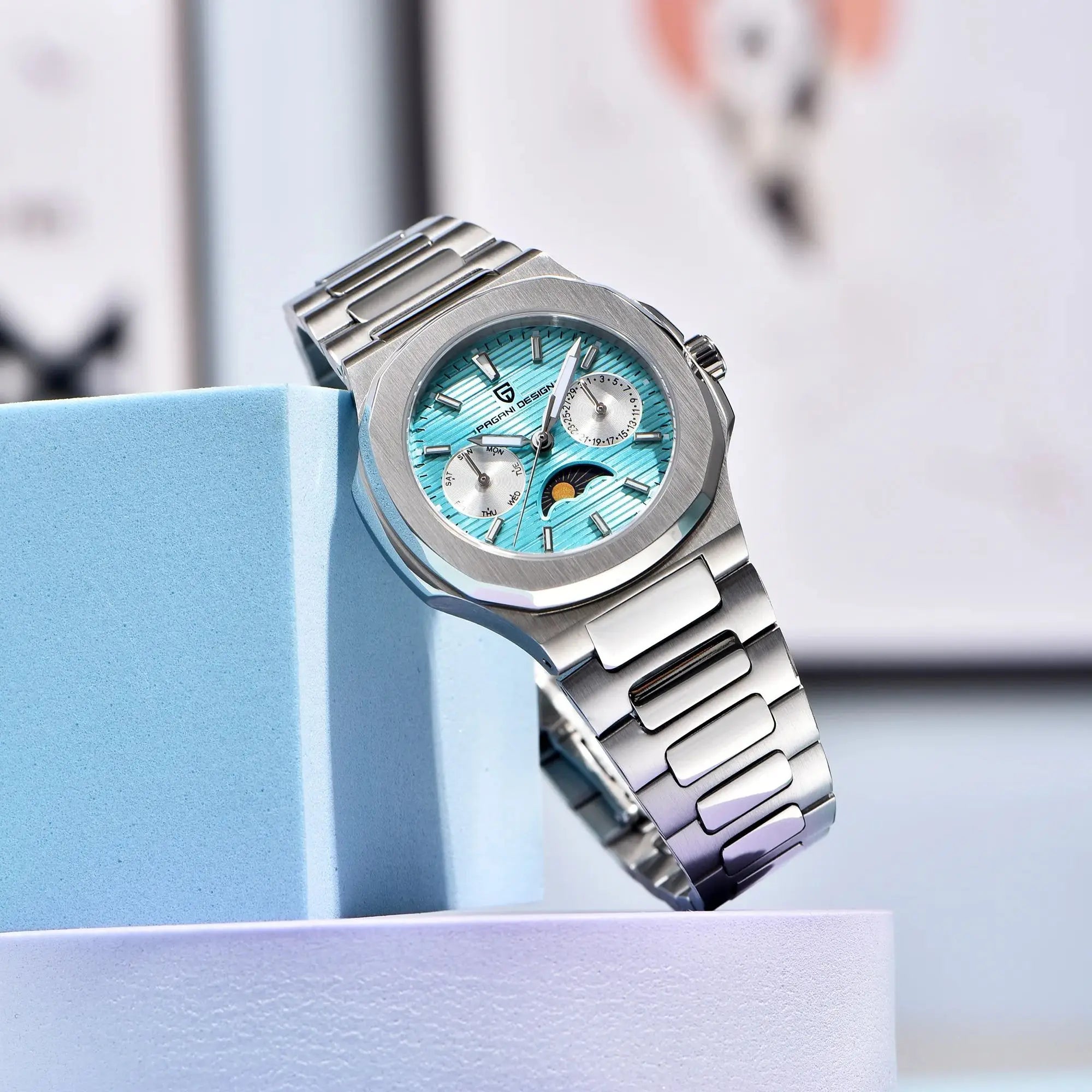 PAGANI DESIGN  Women's Watches Luxury Quartz Watch For Women Multifunctional Chronograph Moon Phase Automatic Date Ladies Watch