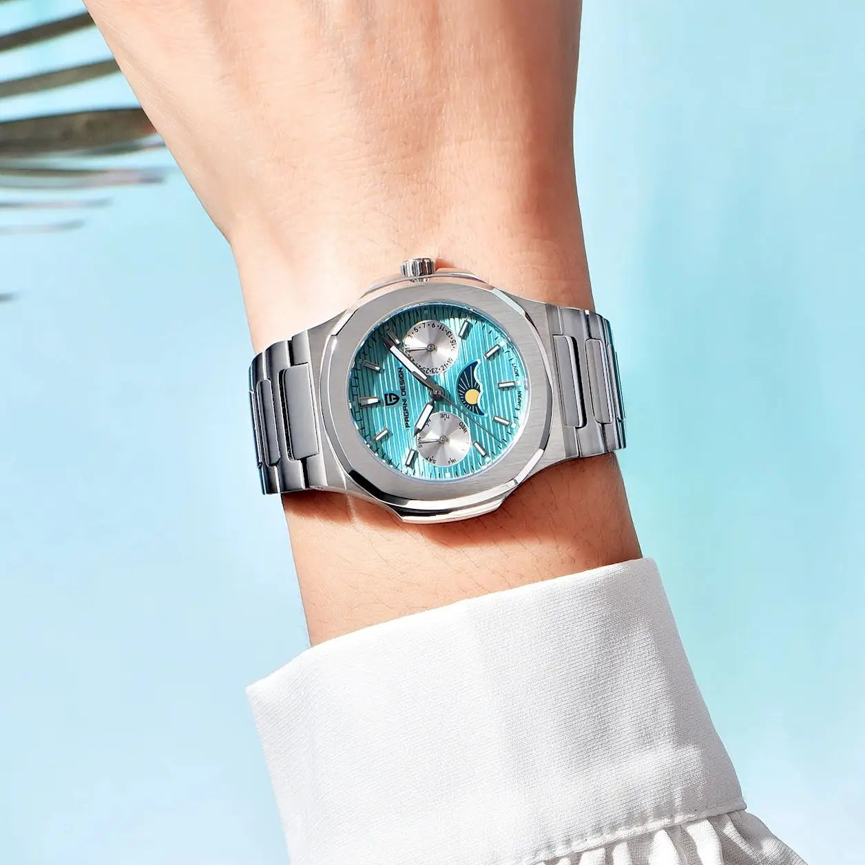 PAGANI DESIGN  Women's Watches Luxury Quartz Watch For Women Multifunctional Chronograph Moon Phase Automatic Date Ladies Watch