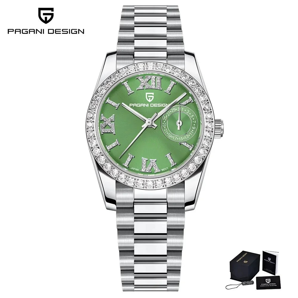 PAGANI DESIGN 32MM Luxury Women's Wristwatch Japan TMI Movt Elegant Quartz Watch For Women Fashion Waterproof Sapphire Clock
