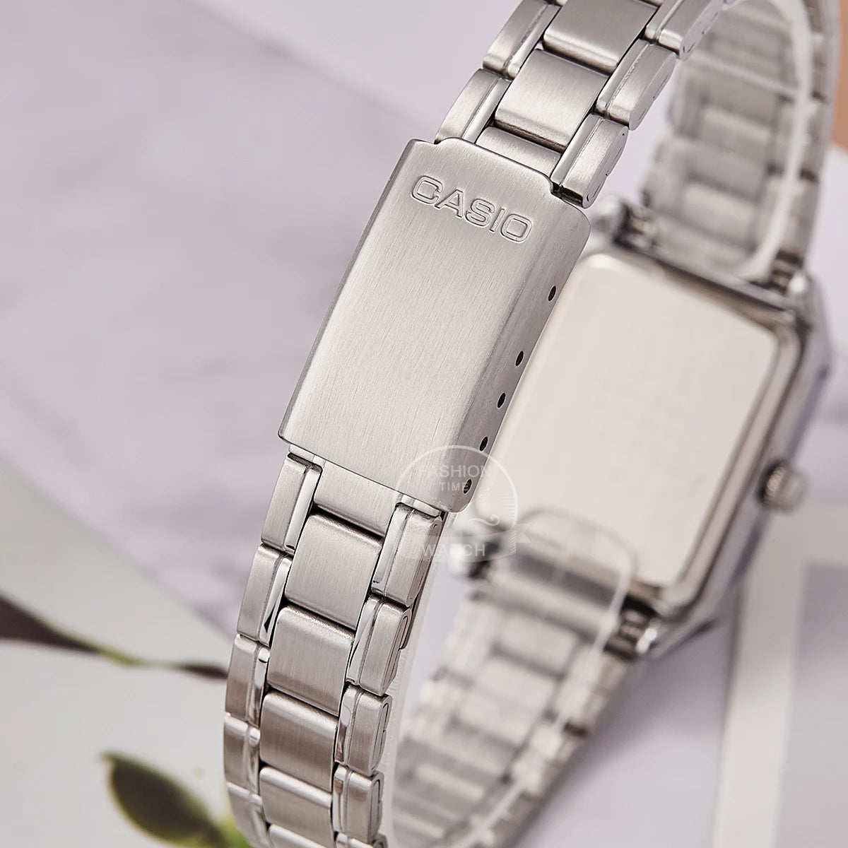 Casio watch for women top brand luxury set 30m Waterproof Quartz ladies watch Tonneau shape Stainless Ste reloj mujer LTP-V007D-