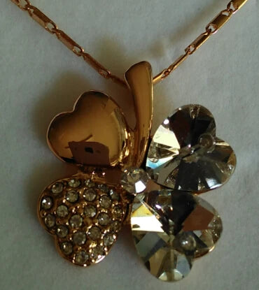 Crystal 4 Four Leaf Leaves Clover pendant necklaces lover birthday gift quality fashion jewelry dropshipping charm girls wedding