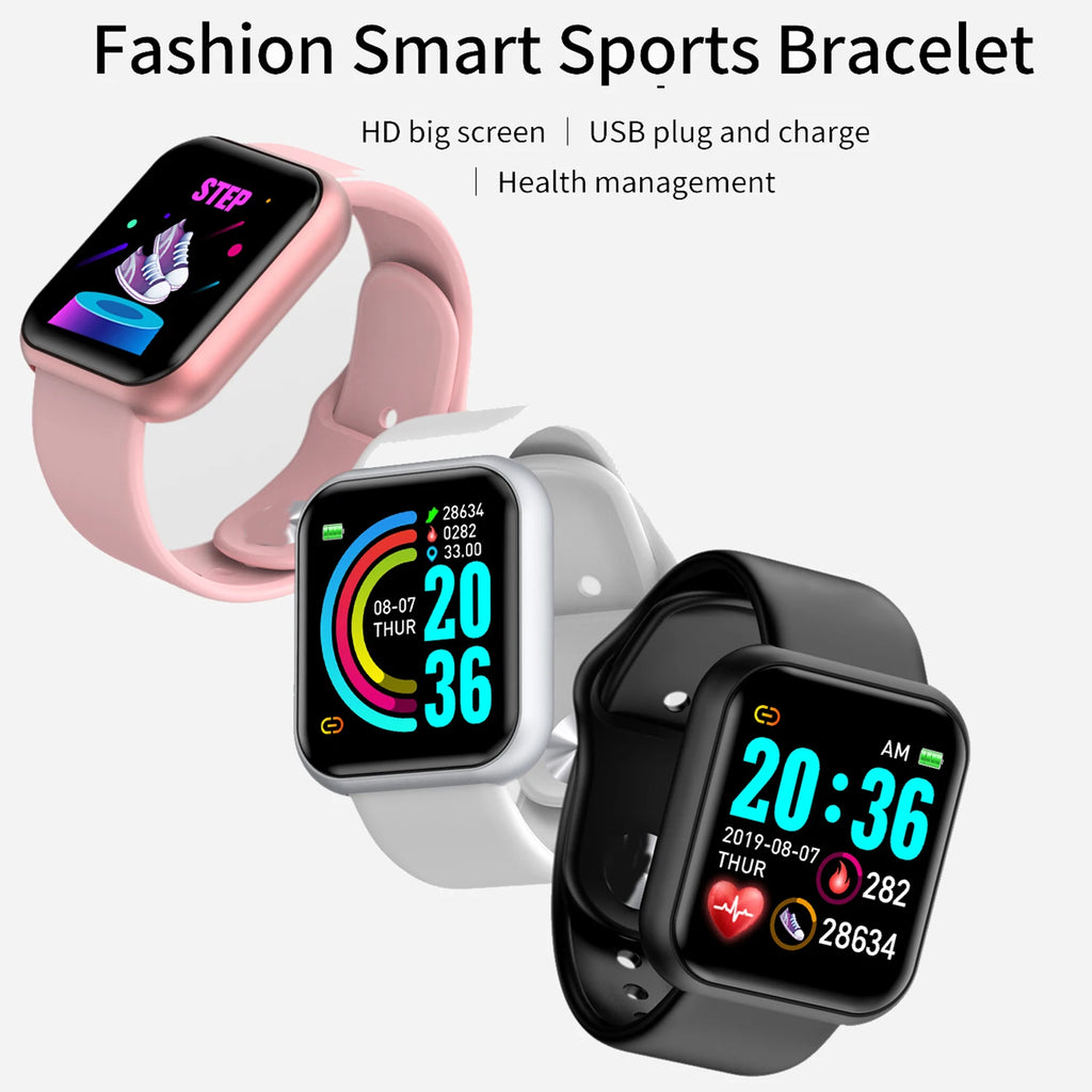 Bluetooth Smart Watches For Women Men Networked Phone Control Music Smartwatch Fitness Sports Bracelet Health Monitor Clock Y68