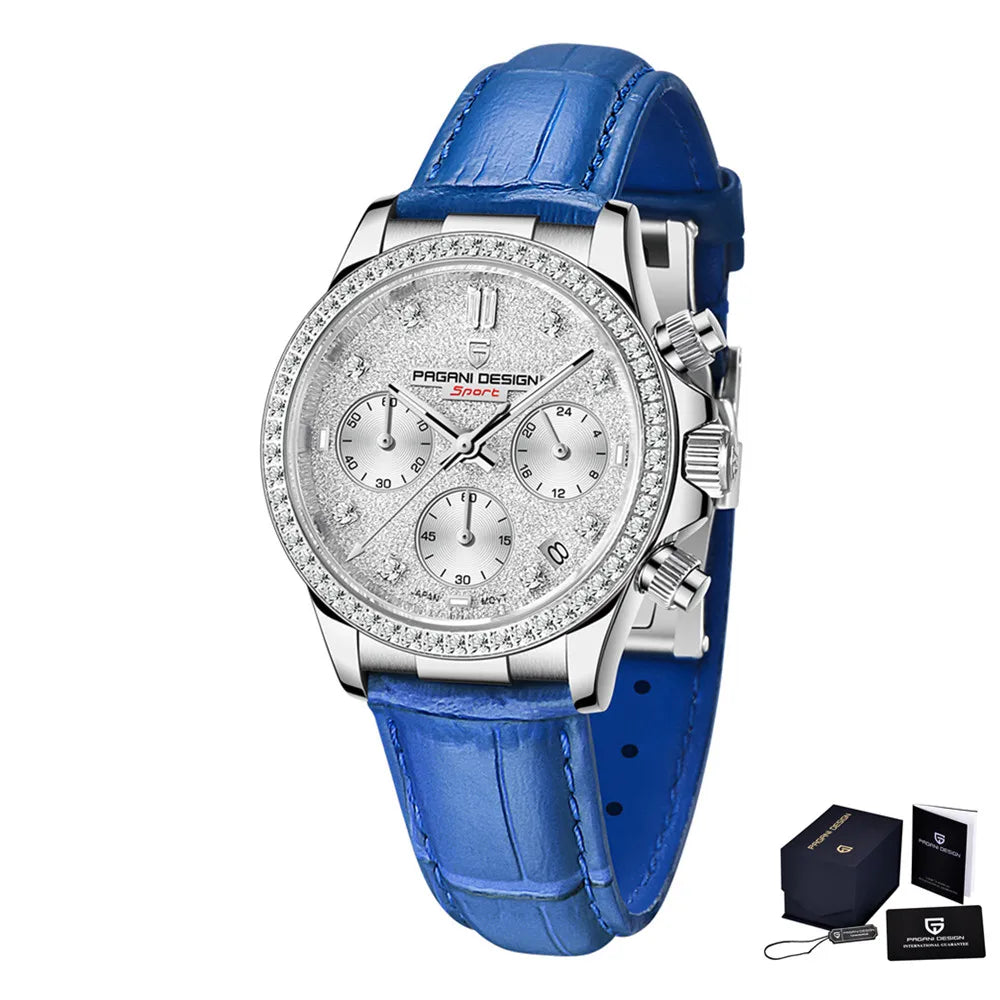 PAGANI Design 36MM Classic Women Quartz Watch Japan TMI Movt Sapphire Fashion 100m Waterproof Ladies Dress Watches Reloj Mujer