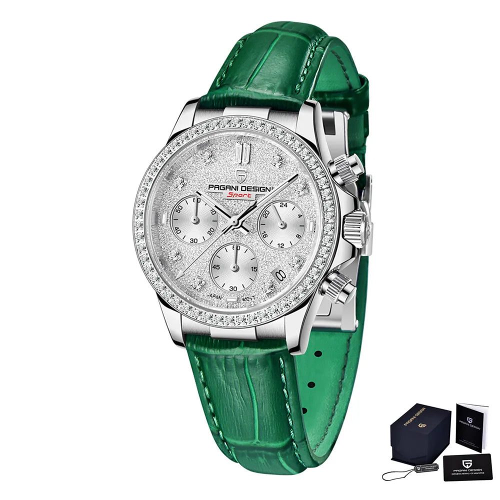 PAGANI Design 36MM Classic Women Quartz Watch Japan TMI Movt Sapphire Fashion 100m Waterproof Ladies Dress Watches Reloj Mujer