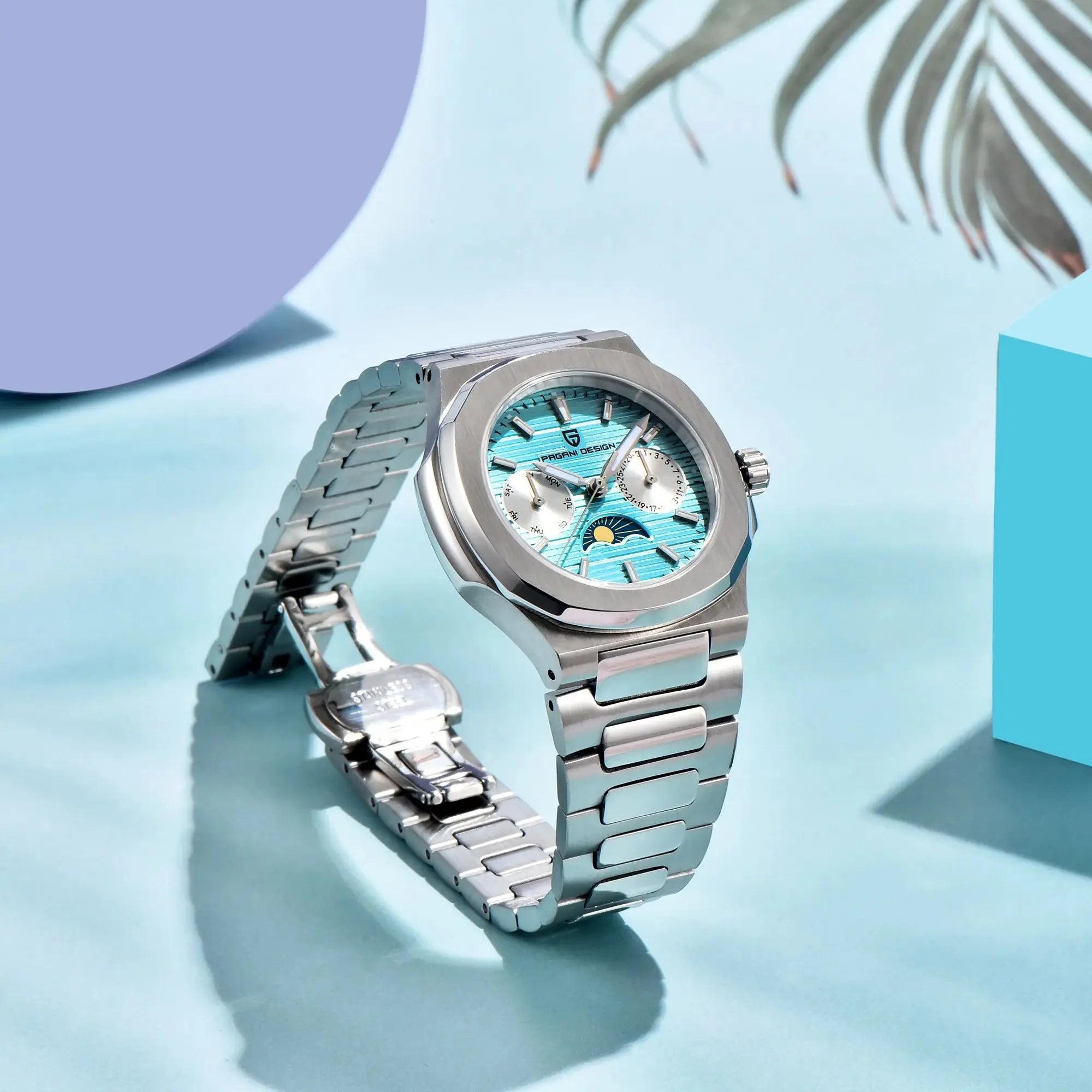 PAGANI DESIGN  Women's Watches Luxury Quartz Watch For Women Multifunctional Chronograph Moon Phase Automatic Date Ladies Watch