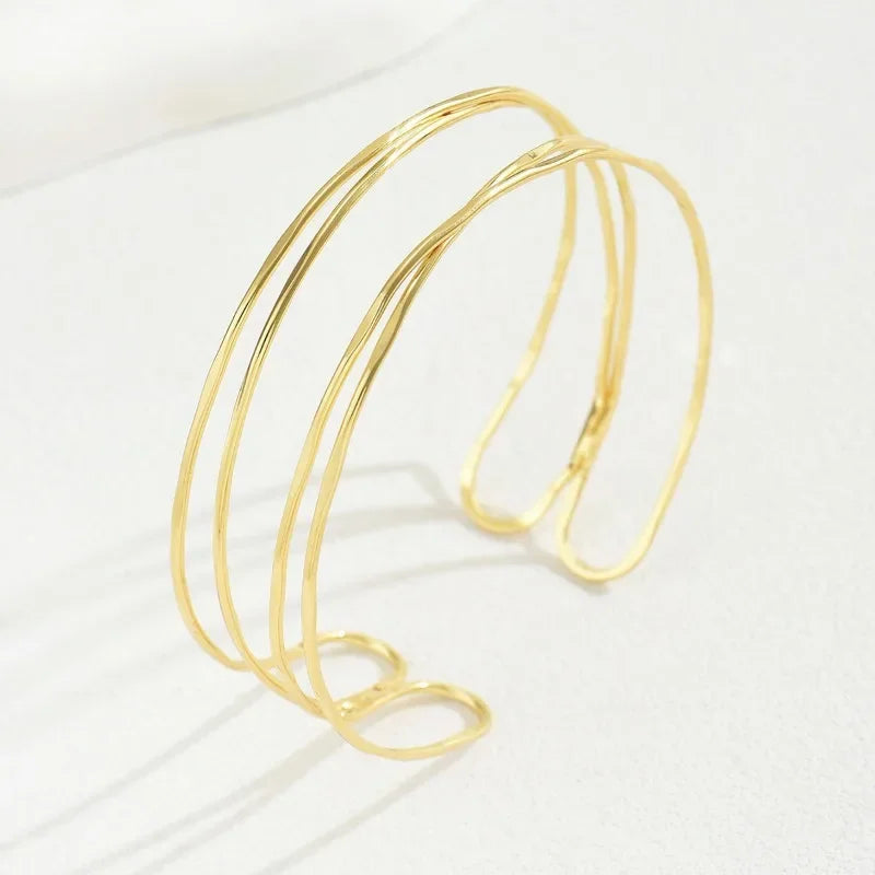 Simple Ladies Bracelet Versatile Multi-Layer Arm Ring Geometric Line Bracelet Trendy Party Accessories Trendy Party Accessories
