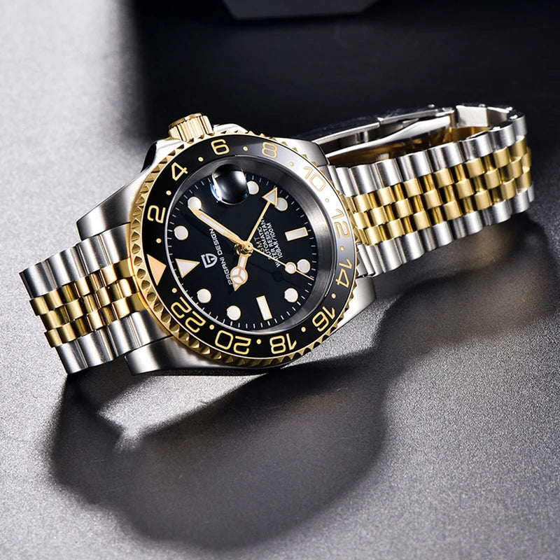 PAGANI DESIGN V3 Version GMT Watches Men's Luxury Sapphire Automatic Mechanical Watch 40MM Stainless Steel Waterproof Watch