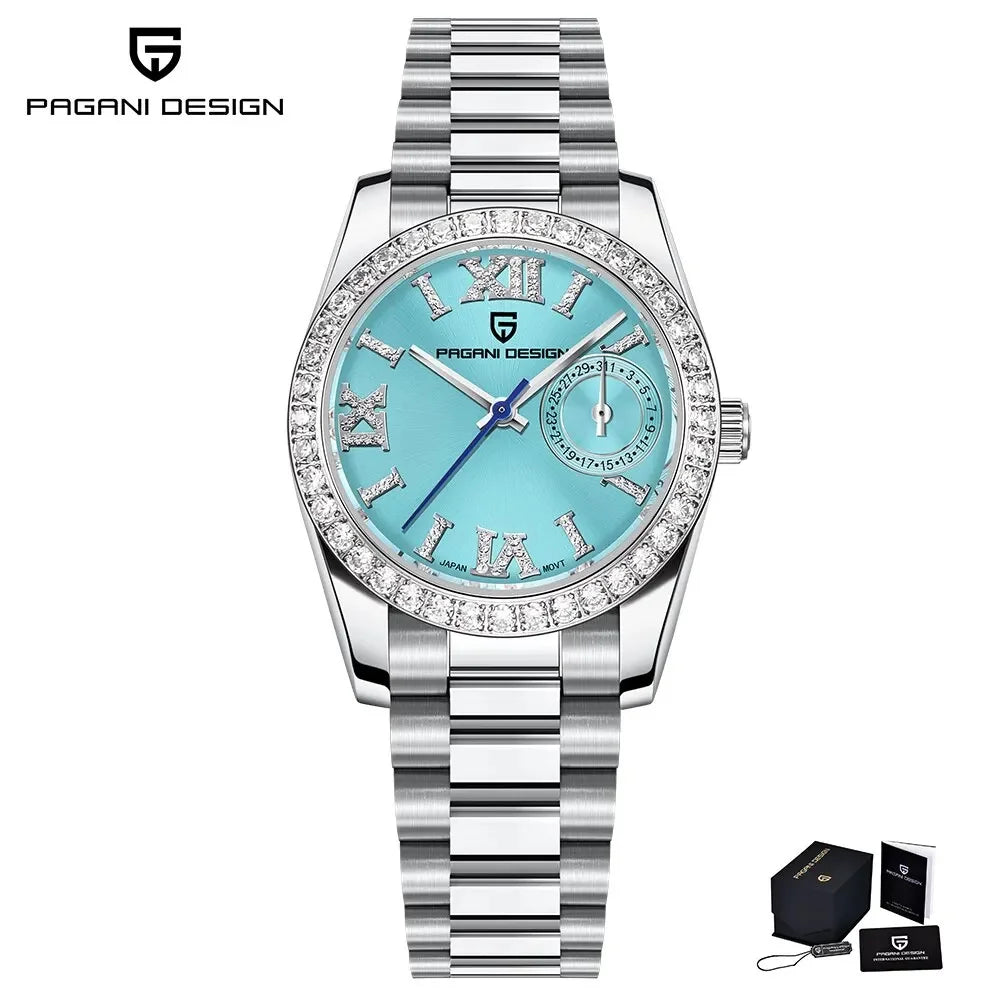 PAGANI DESIGN 32MM Luxury Women's Wristwatch Japan TMI Movt Elegant Quartz Watch For Women Fashion Waterproof Sapphire Clock