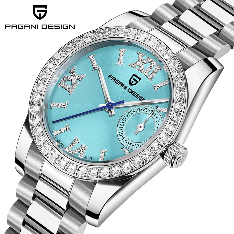 PAGANI DESIGN 32MM Luxury Women's Wristwatch Japan TMI Movt Elegant Quartz Watch For Women Fashion Waterproof Sapphire Clock