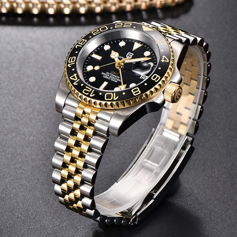 PAGANI DESIGN V3 Version GMT Watches Men's Luxury Sapphire Automatic Mechanical Watch 40MM Stainless Steel Waterproof Watch